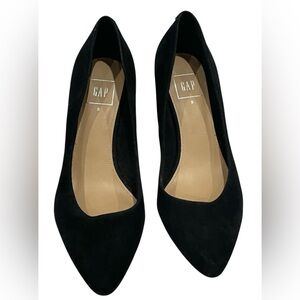 Gap Black Suede Heels Pumps‎ 8